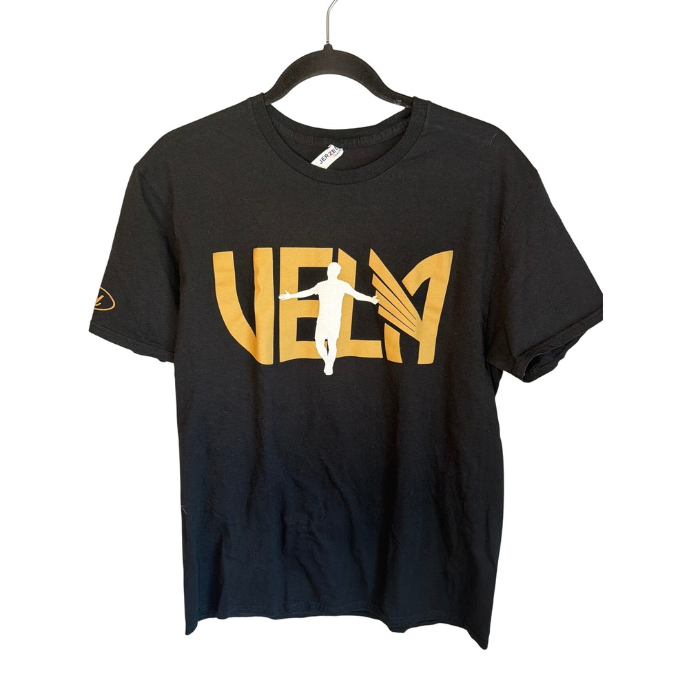 Jerzees Classics Carlos Vela 10 LAFC Soccer Graphic T-Shirt Mens Large Black